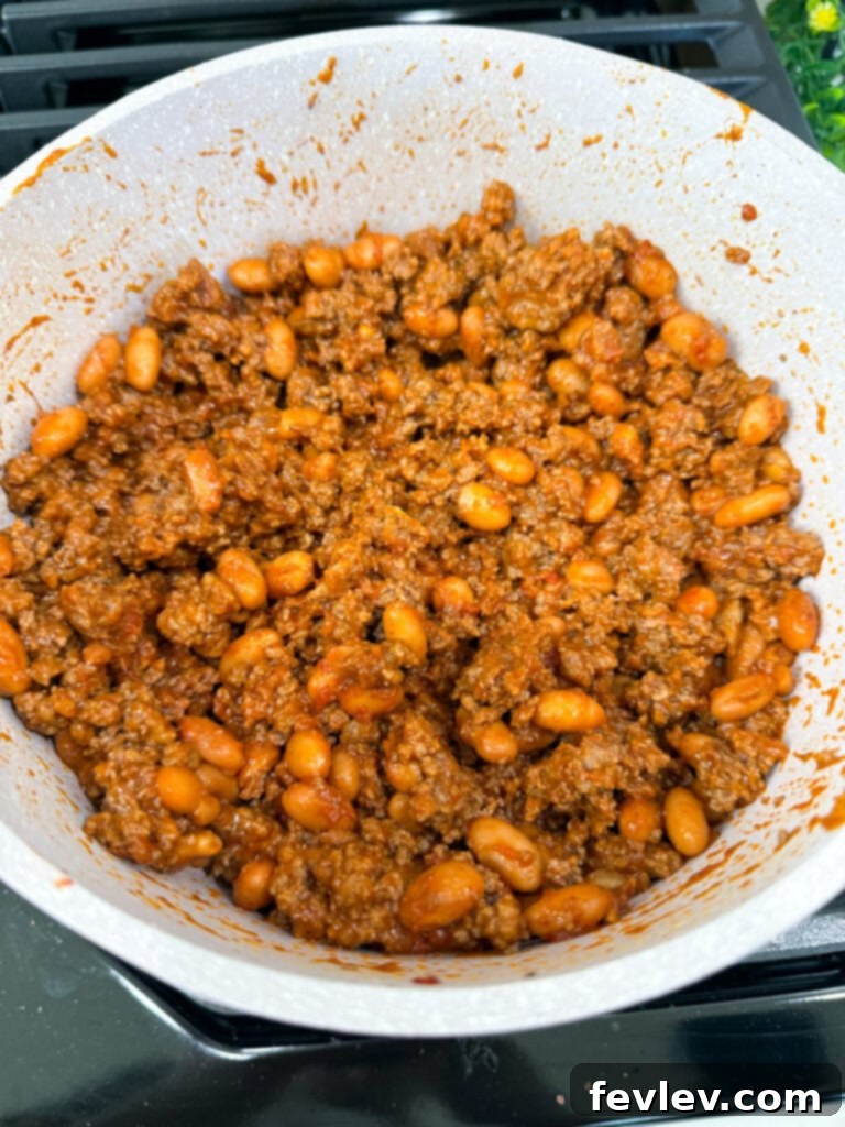 Speedy Savory Beef Tacos 5 make taco mixture