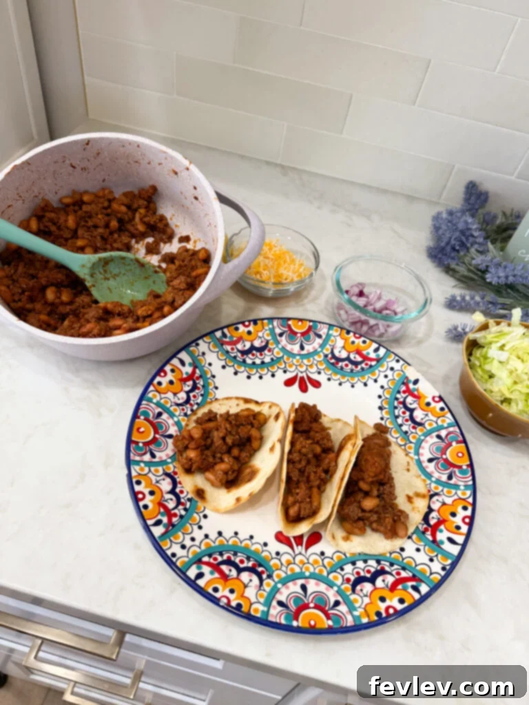 Speedy Savory Beef Tacos 7 make up tacos