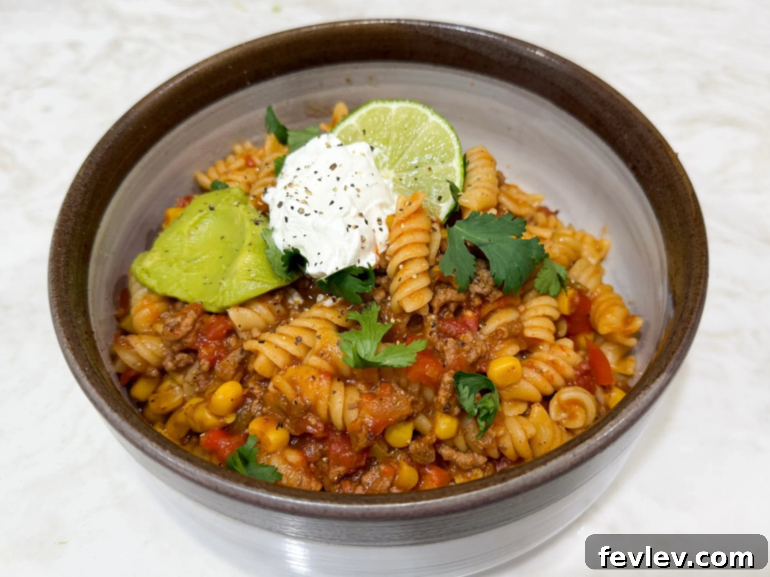 Taco Pasta – Slow Cooker