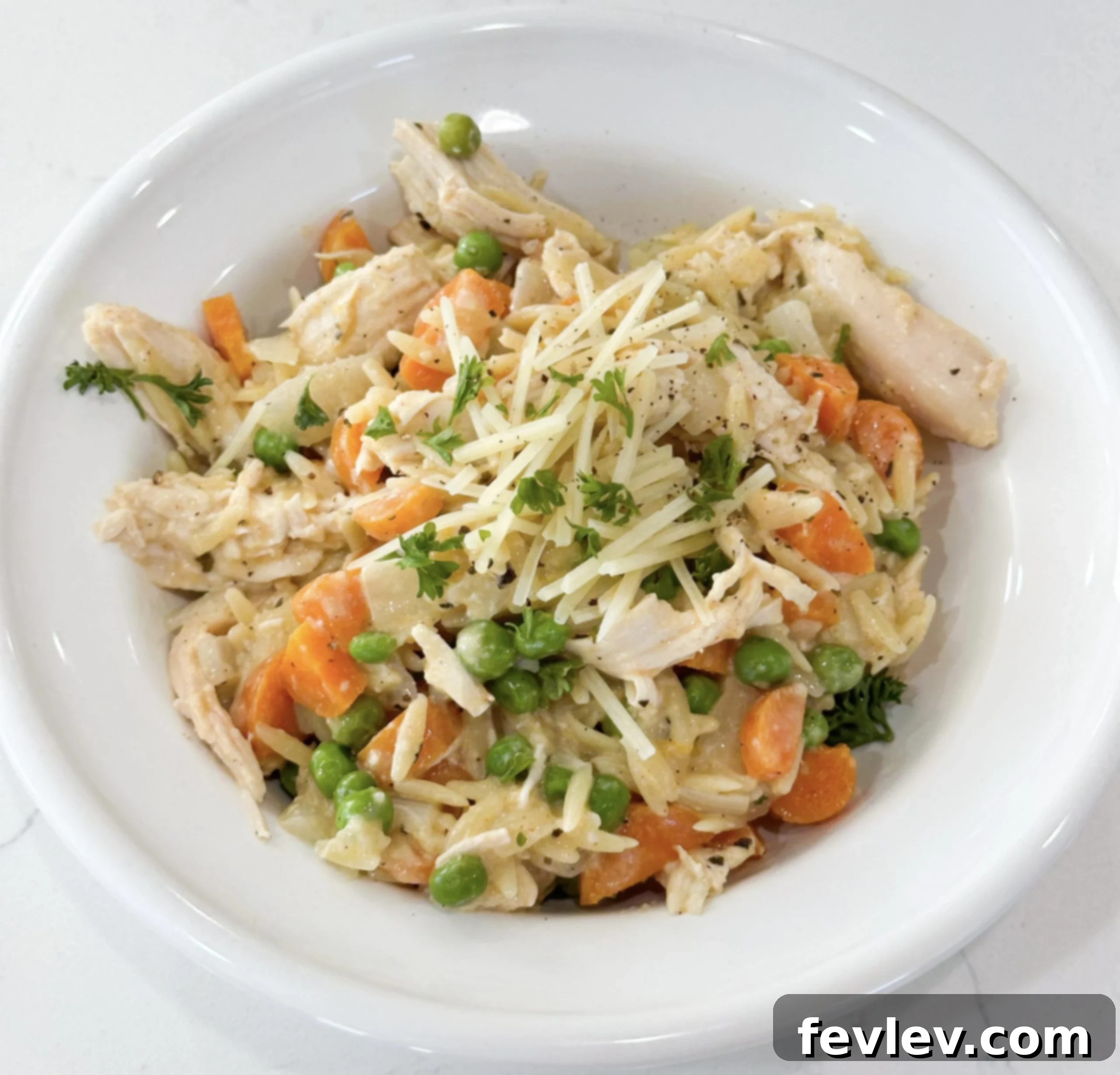 Rotisserie Chicken with Orzo Skillet