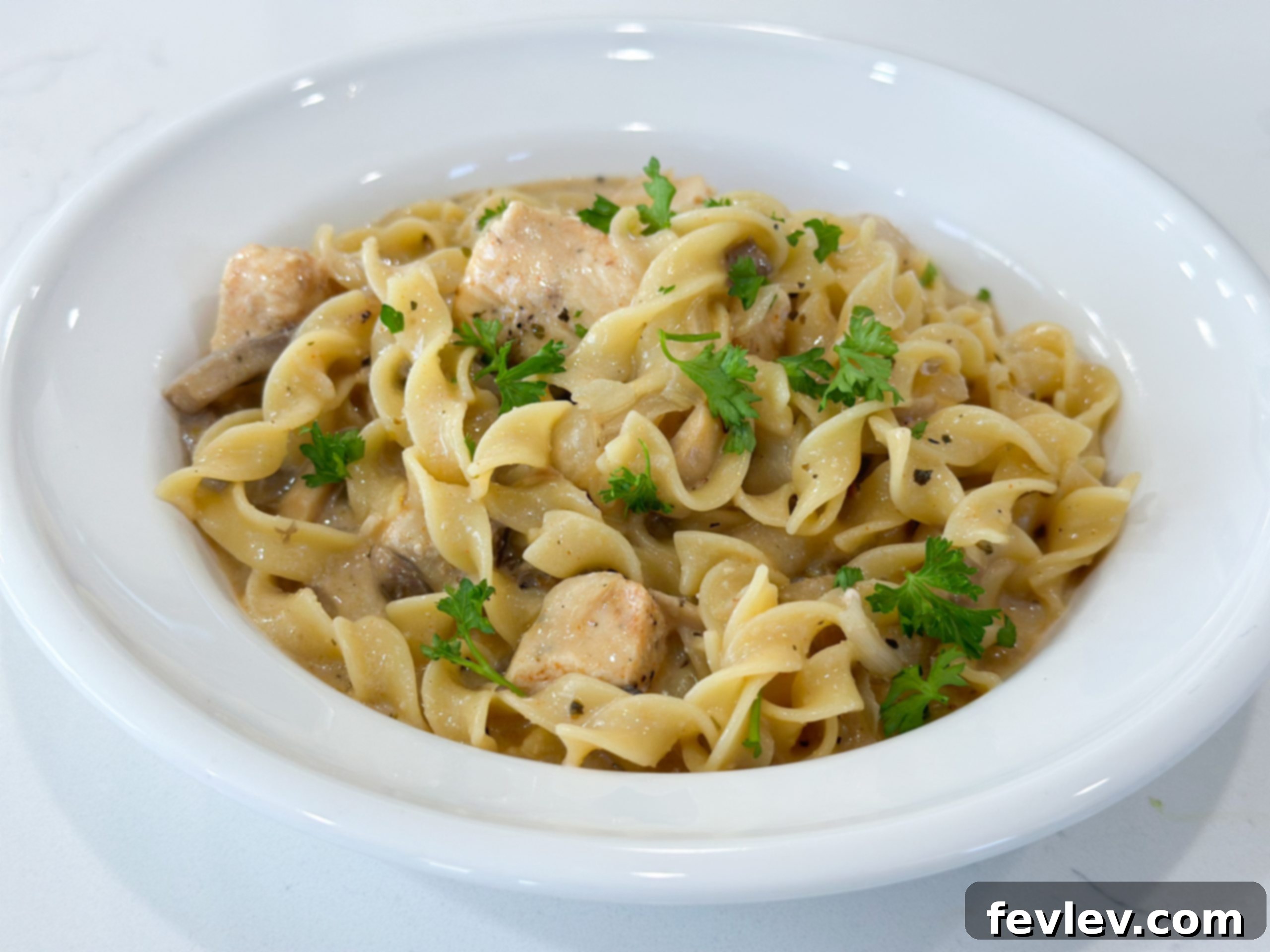 One Pot Chicken Stroganoff