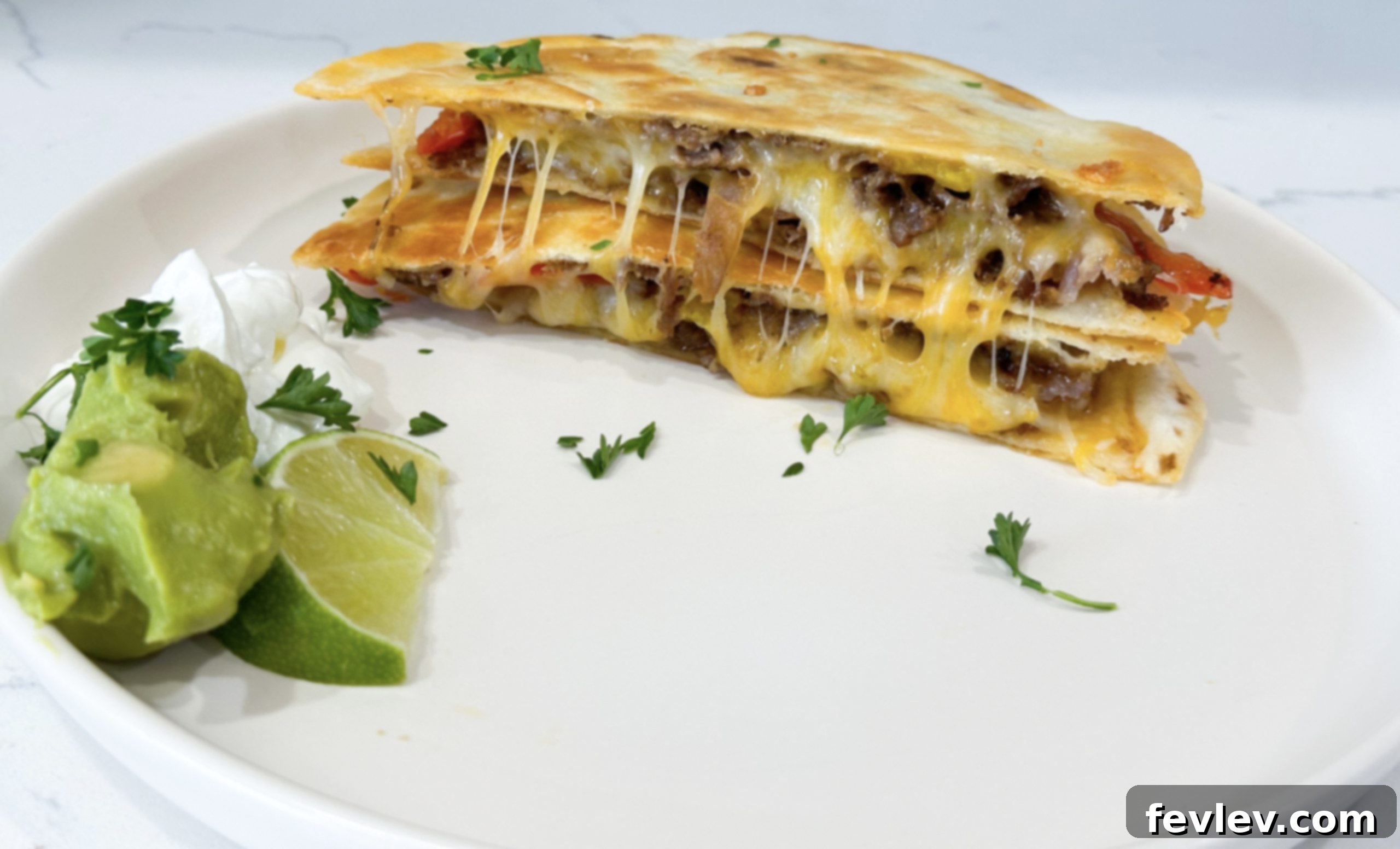 Steak Fajita Quesadillas – 10 Minute Dinner