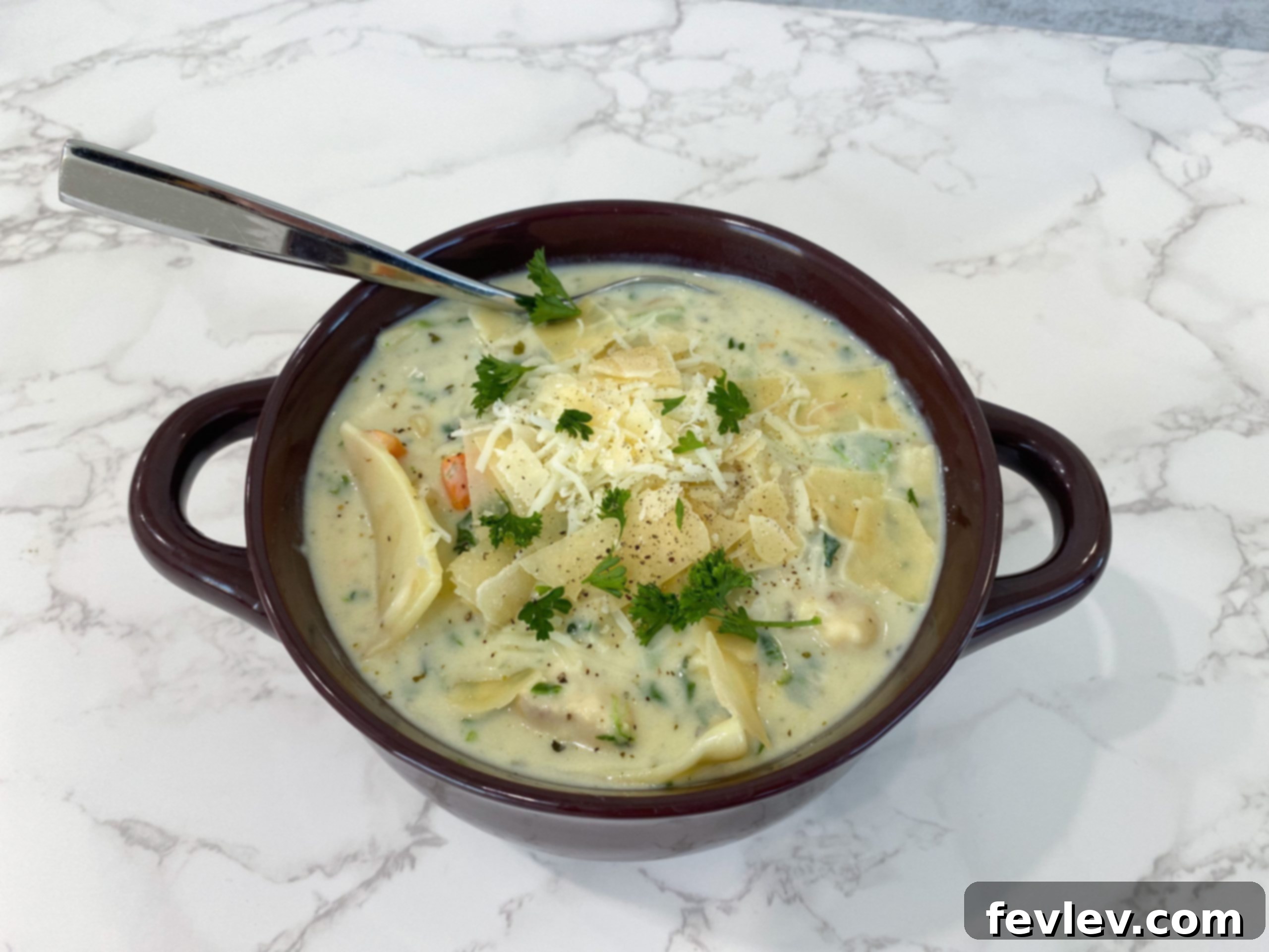 One-Pot White Chicken Lasagna Soup