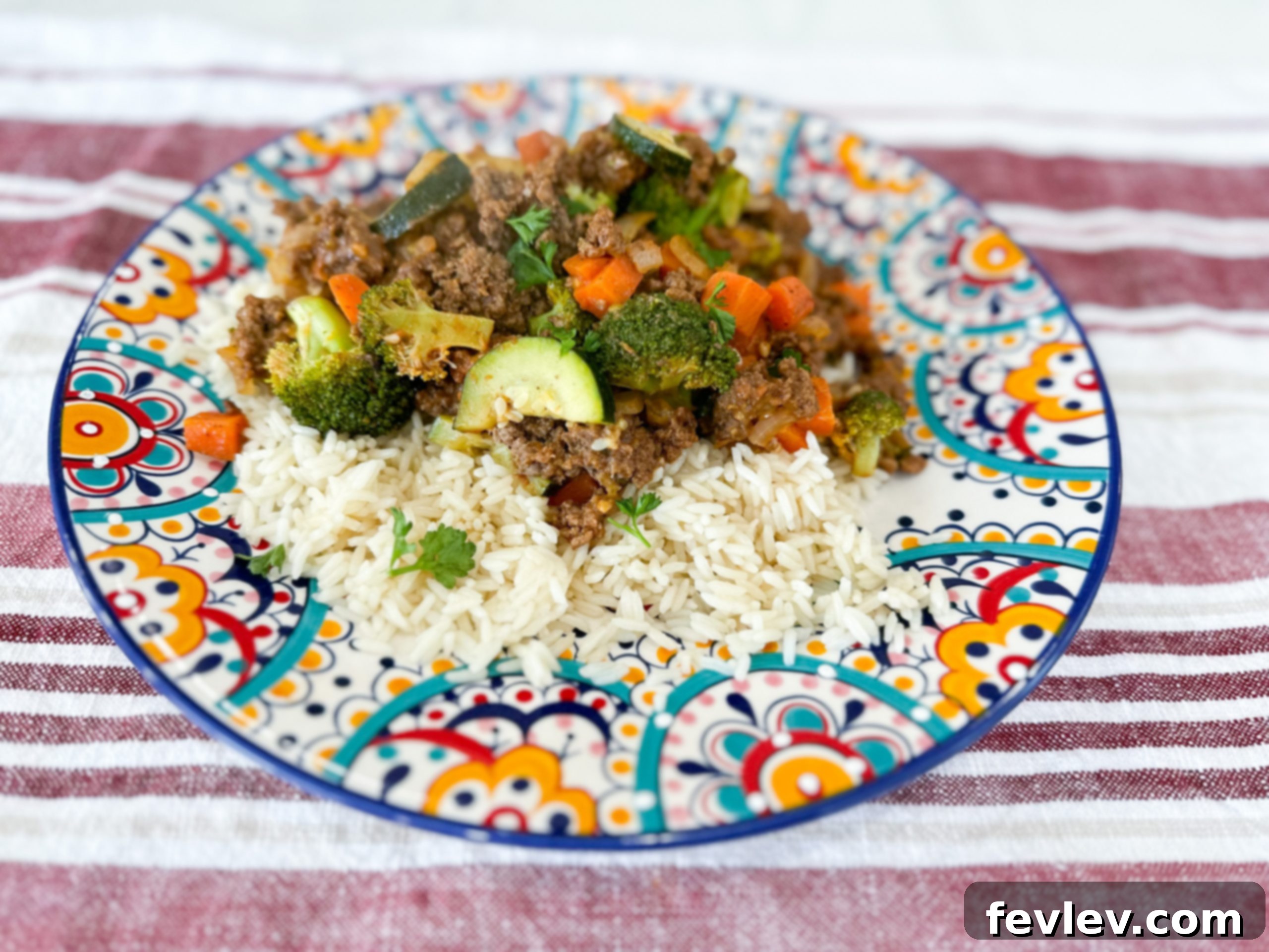 Italian Ground Beef and Vegetable Skillet
