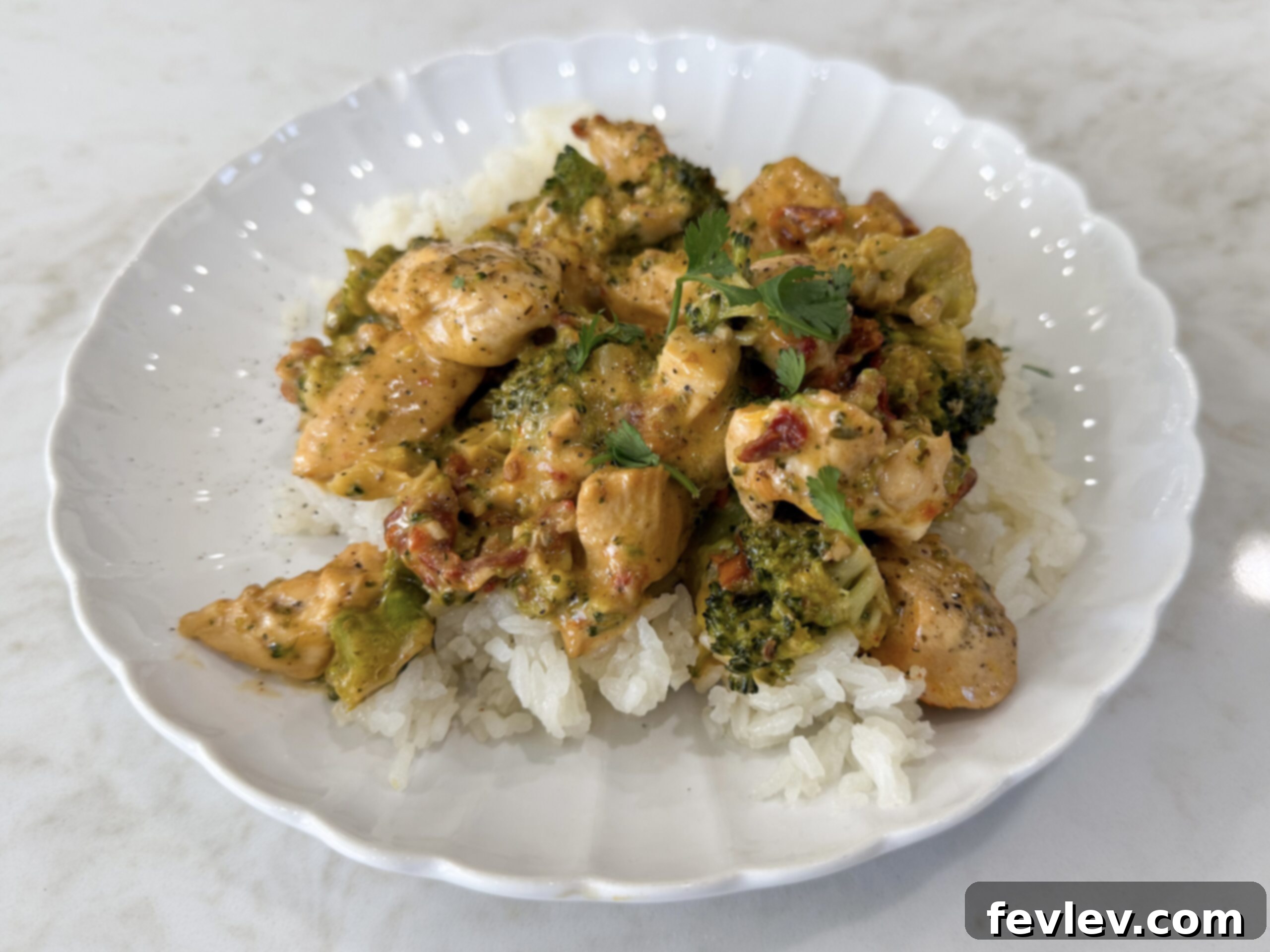 Chicken Broccoli With Creamy Sun-dried Tomato Sauce