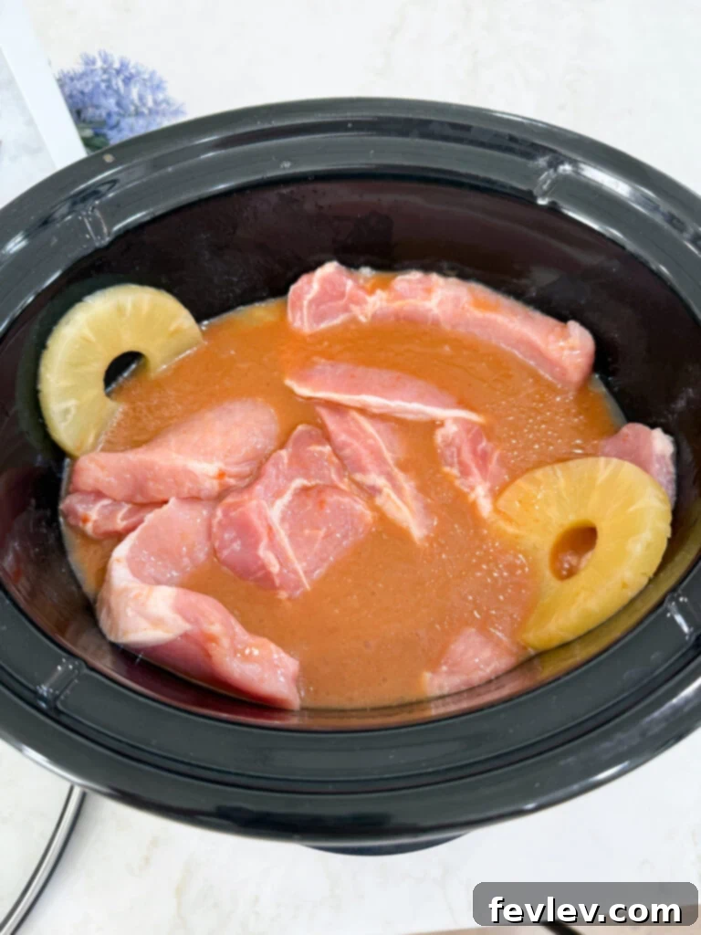 Sweet & Savory Slow Cooker Hawaiian Chops 6 Cook Slow Cooker Hawaiian Pork Chops