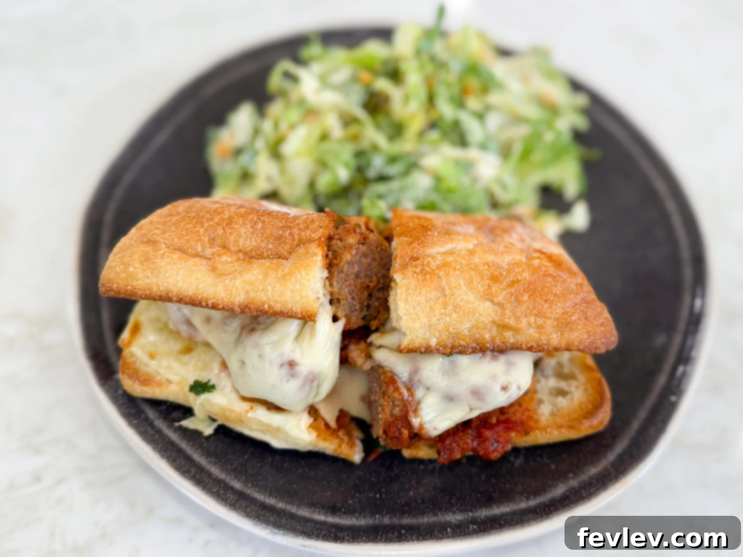 Slow cooker meatball sub, perfect for game day