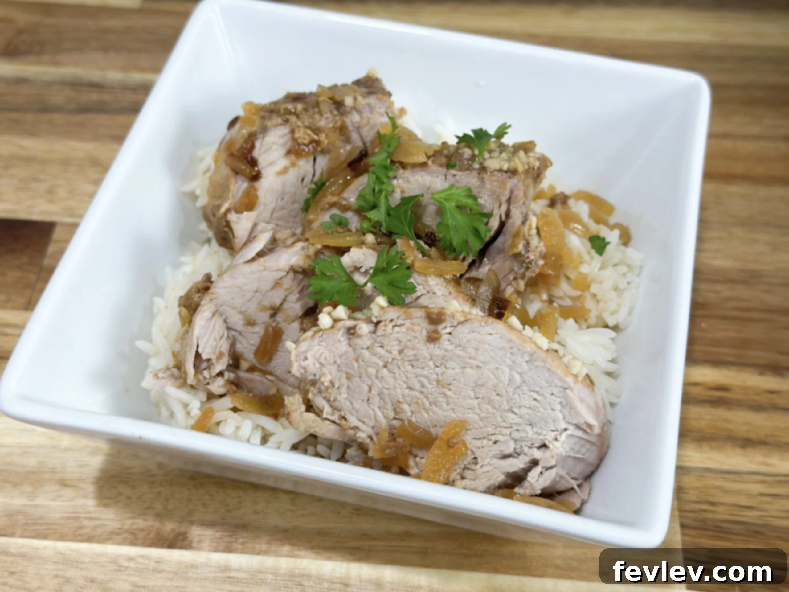 Slow cooker delicious pork tenderloin, incredibly tender and juicy