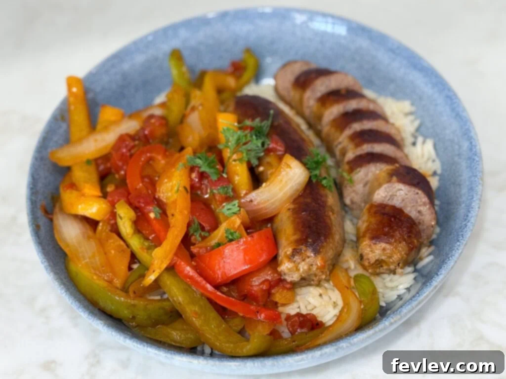 Easy One-Pan Sausage and Peppers 2 Delicious One Pot Sausage and Peppers, a perfect family meal