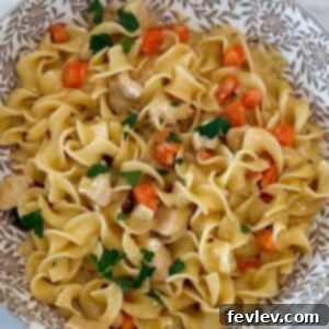 creamy chicken and egg noodles