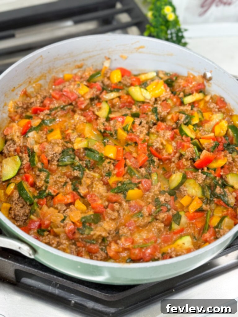 Quick Skillet Taco Dinner 6 Easy Mexican taco skillet, a versatile dish for various ground meats