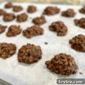 Delicious no-bake chocolate peanut butter oatmeal cookies, a quick and easy dessert for any occasion.