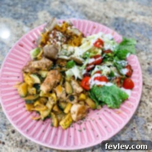 Delicious Parmesan Chicken and Zucchini skillet meal, perfect for a quick and healthy dinner