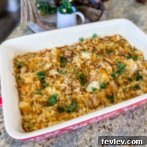 Delicious Chicken Carrot Rice Casserole, a family-favorite comfort food