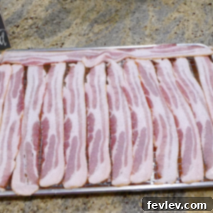 Crispy Oven Baked Bacon on a baking rack