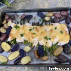 Delicious Sheet Pan Chicken Parmesan with Roasted Asparagus and Baby Potatoes
