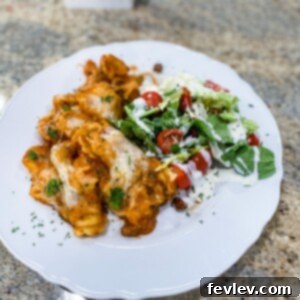 Hearty Tortellini Casserole with Italian Sausage and Melted Mozzarella