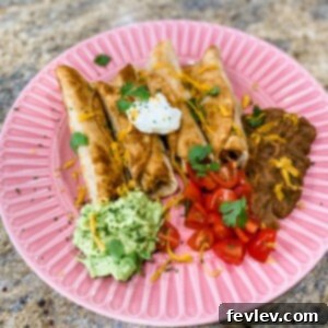 Crispy Chicken Taquitos, perfectly rolled and golden brown, ready to be enjoyed.