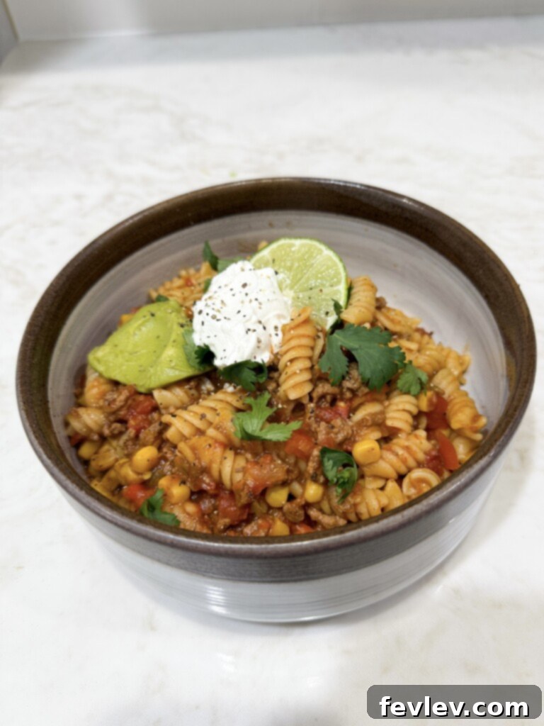 Easy Slow Cooker Taco Pasta 8 easy taco pasta recipe
