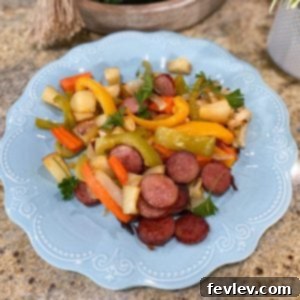 Smoked Sausage and Roasted Vegetables on a Sheet Pan