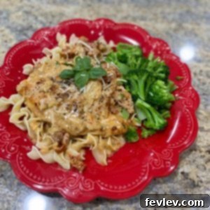 Delicious Creamy Basil Chicken dish