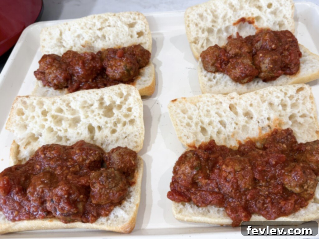build meatball subs
