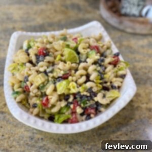 Delicious Taco Pasta Salad in a bowl