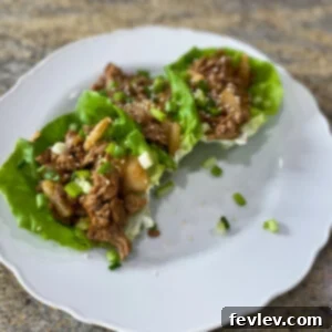 Flavorful Turkey Lettuce Wraps in crisp butter lettuce cups, reminiscent of PF Chang's popular appetizer.