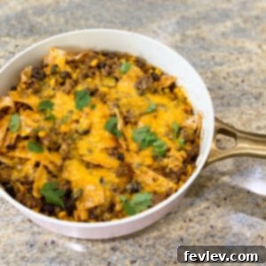 Delicious One-Pan Enchiladas with melted cheese and fresh toppings, ready to serve.