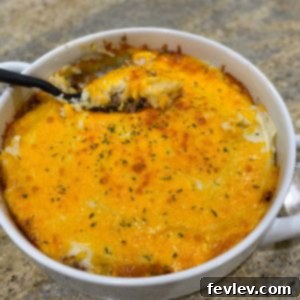 Classic Shepherd's Pie, a hearty meal with ground beef and mashed potatoes