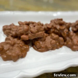 Delicious Crockpot Candy clusters ready for snacking or gifting
