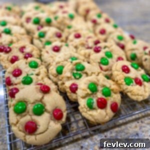 Deliciously colorful M&M Cookies, soft and chewy