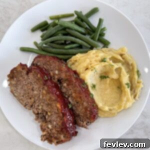 Simple Meatloaf Recipe with a delicious glaze.