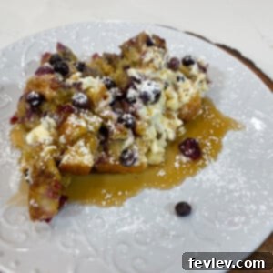 Delicious Slow Cooker Blueberry Cream Cheese French Toast Casserole