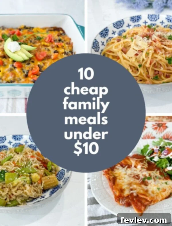 Cheap Family Meals Under $10