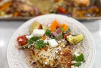 Mediterranean Sheet Pan Chicken and Veggies