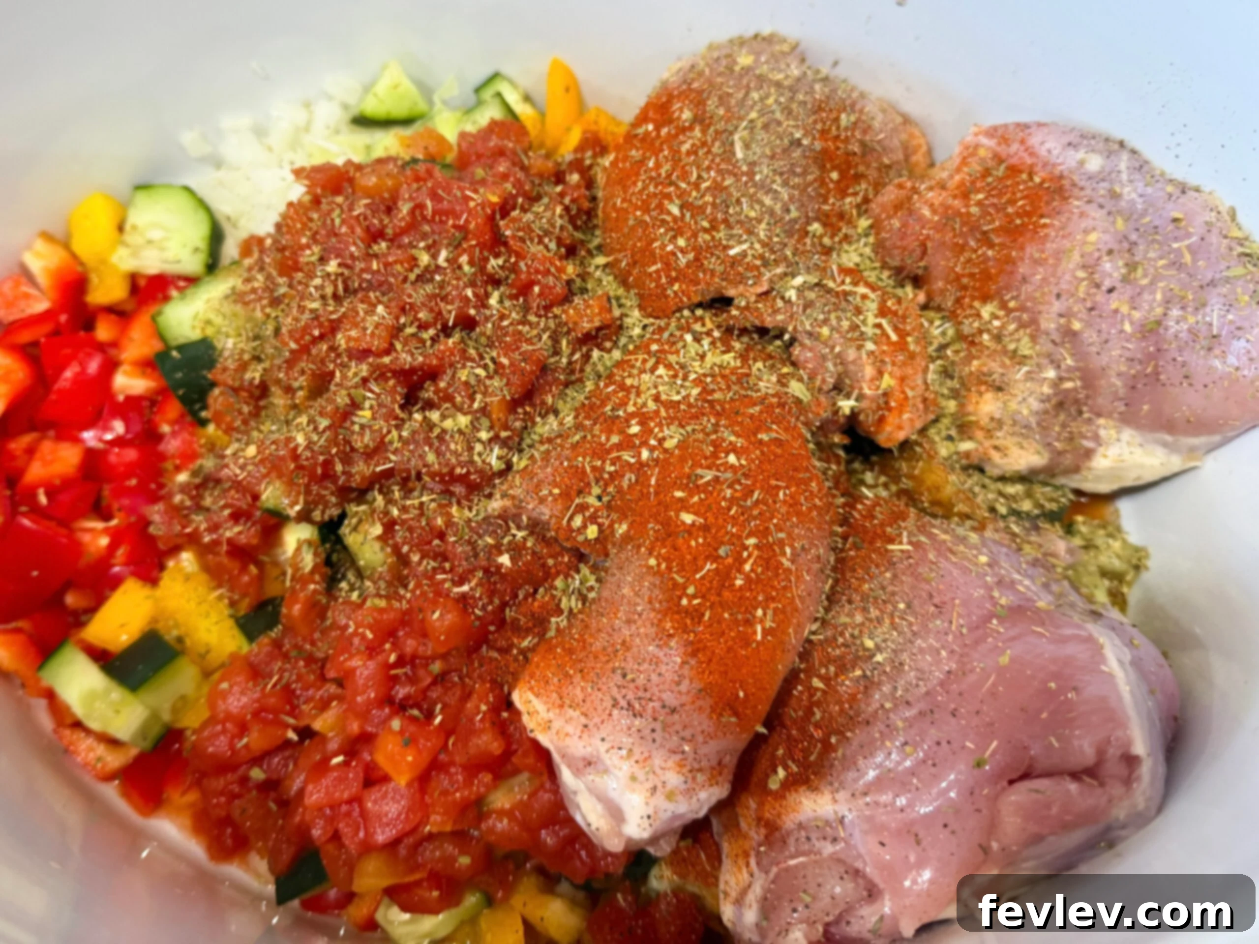 Slow Cooker Protein-Packed Chicken & Veggie Feast 5 All Ingredients in the Slow Cooker