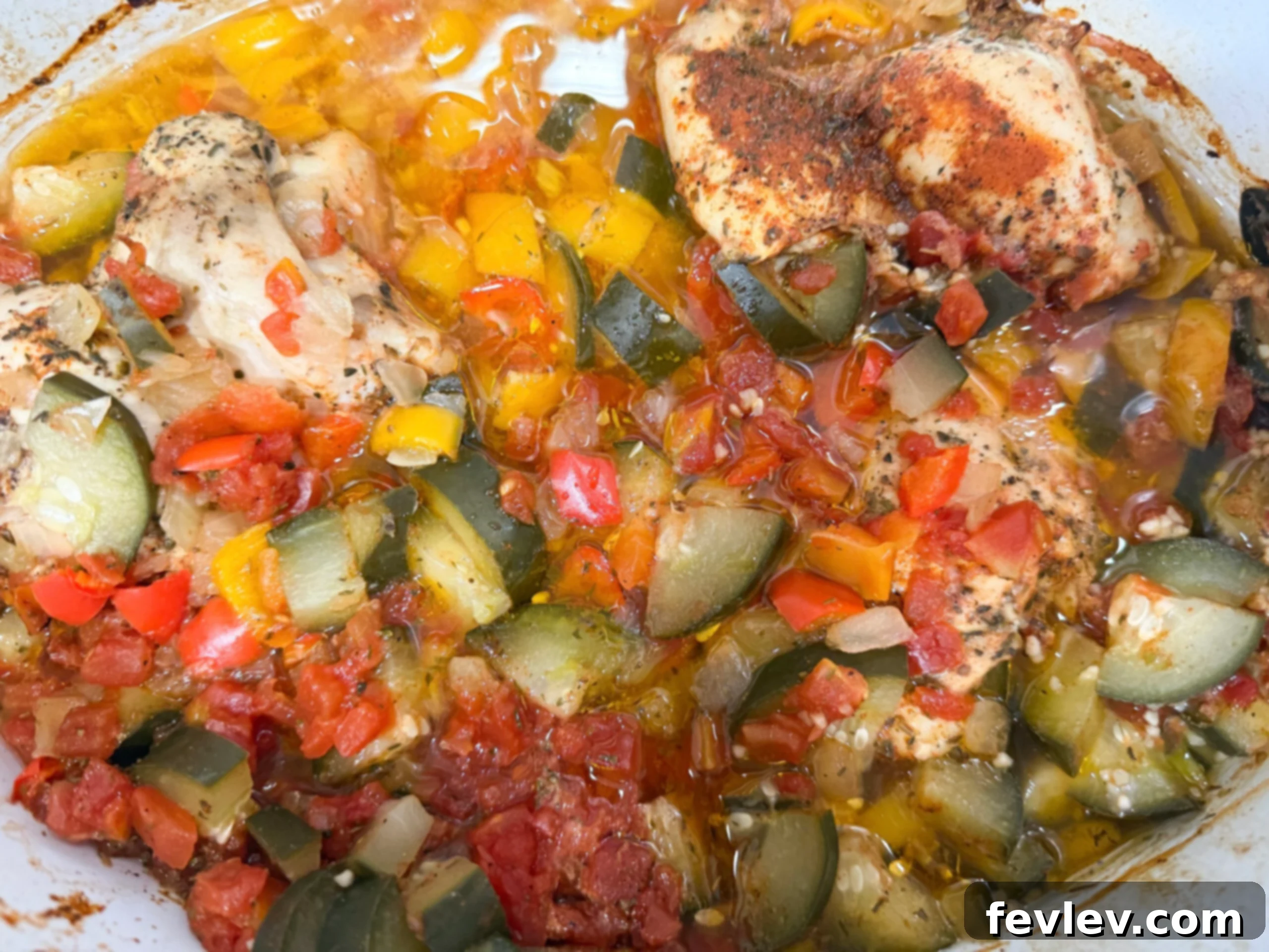 Slow Cooker Protein-Packed Chicken & Veggie Feast 6 Cooked Chicken and Vegetables in Slow Cooker