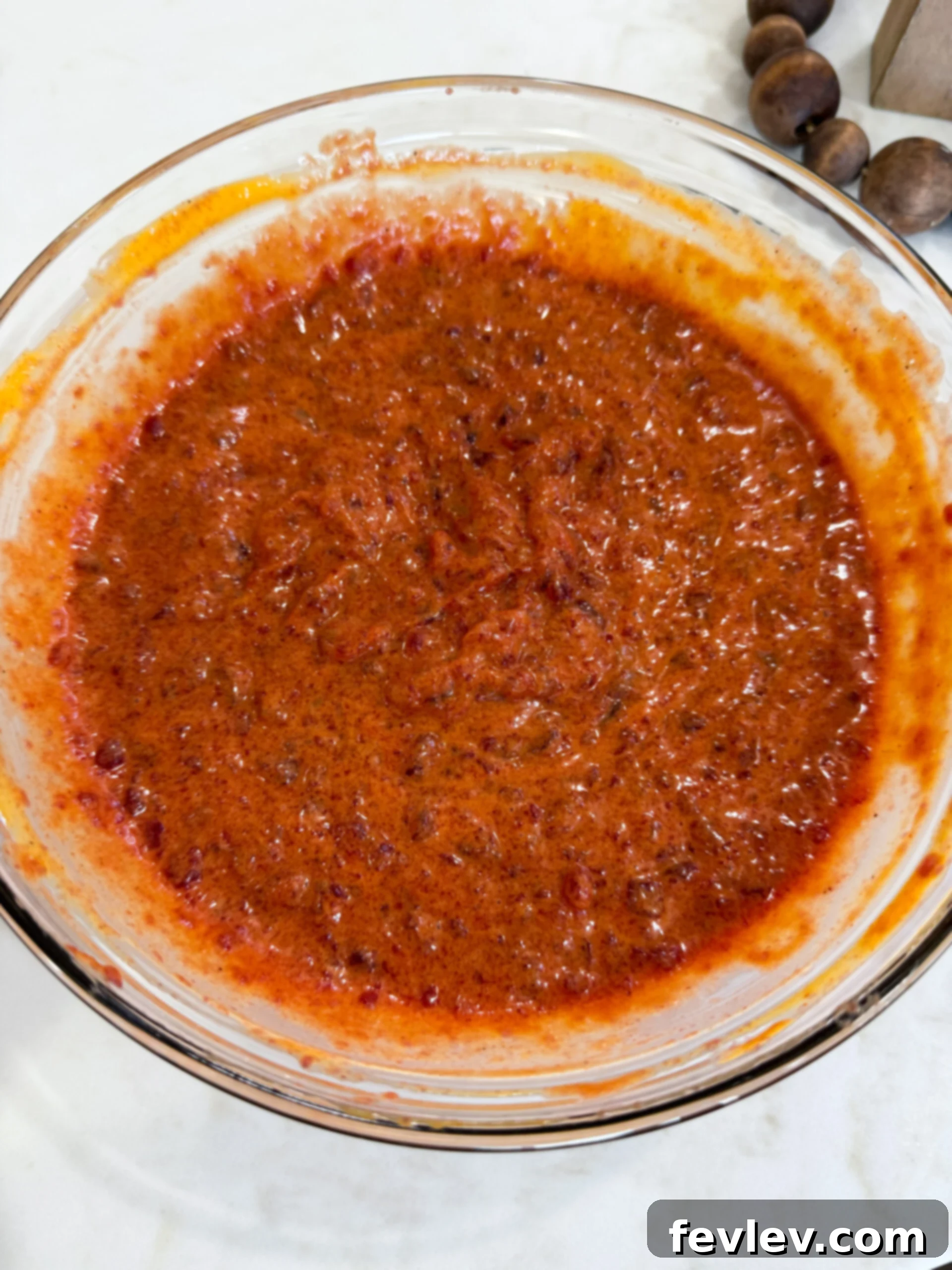 Cranberry sauce mixed in a bowl