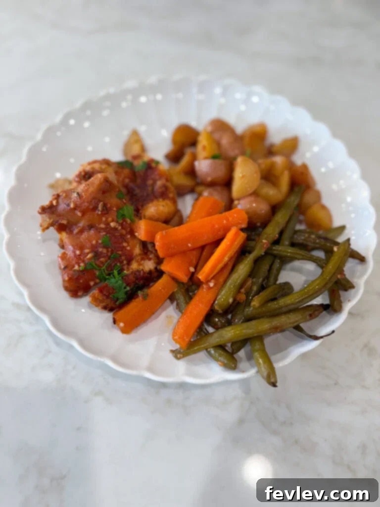 Slow Cooker Sticky Honey Chicken & Vegetables