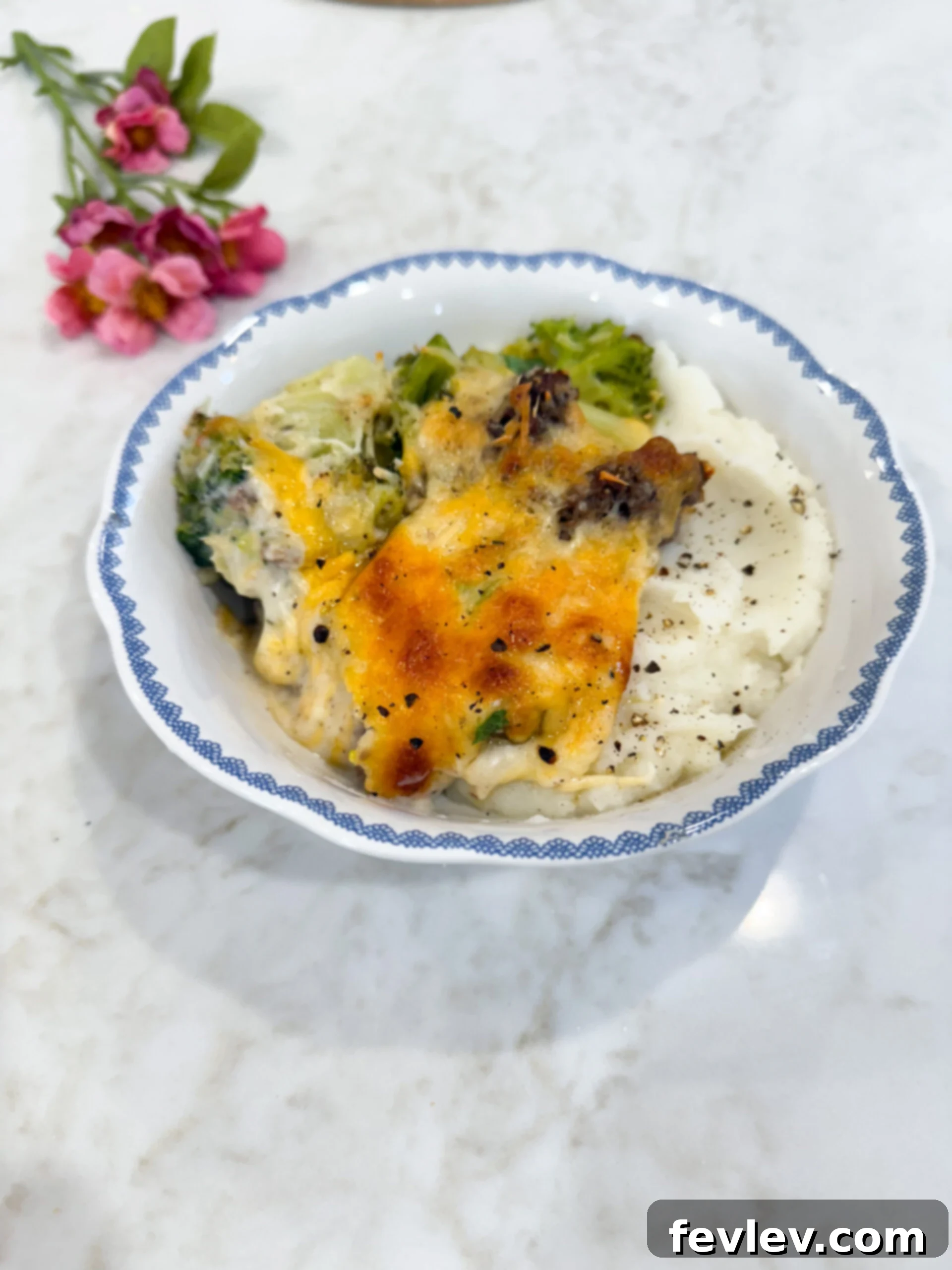 Broccoli Alfredo Bake with Beef 2 Creamy Broccoli Alfredo Casserole with Ground Beef