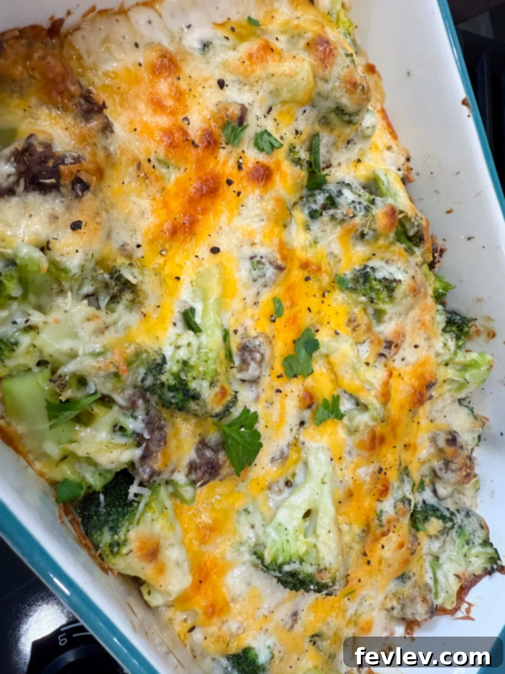 Baked Broccoli Alfredo Casserole