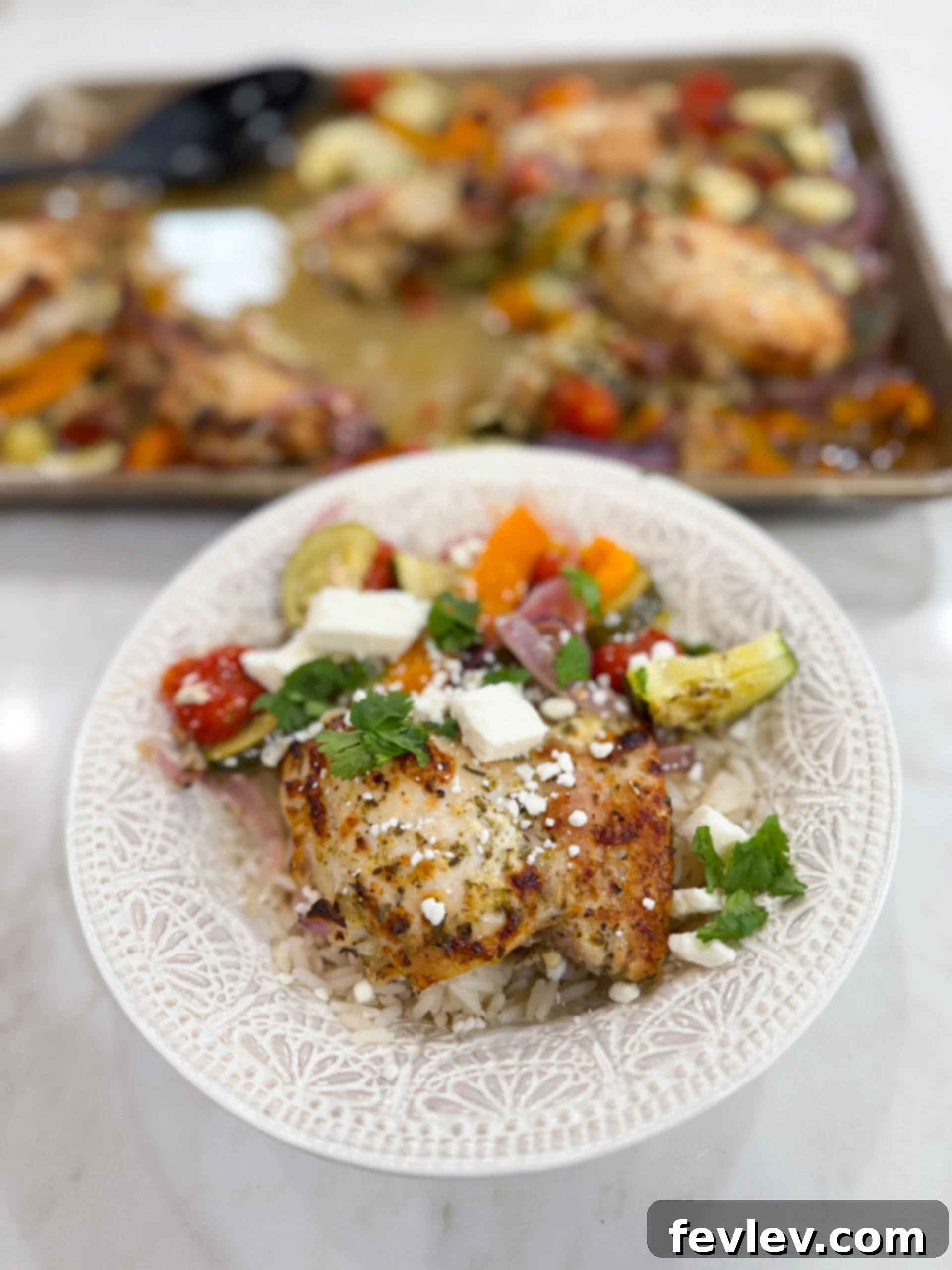 Mediterranean Sheet Pan Chicken and Veggies 2 Sheet Pan Greek Chicken